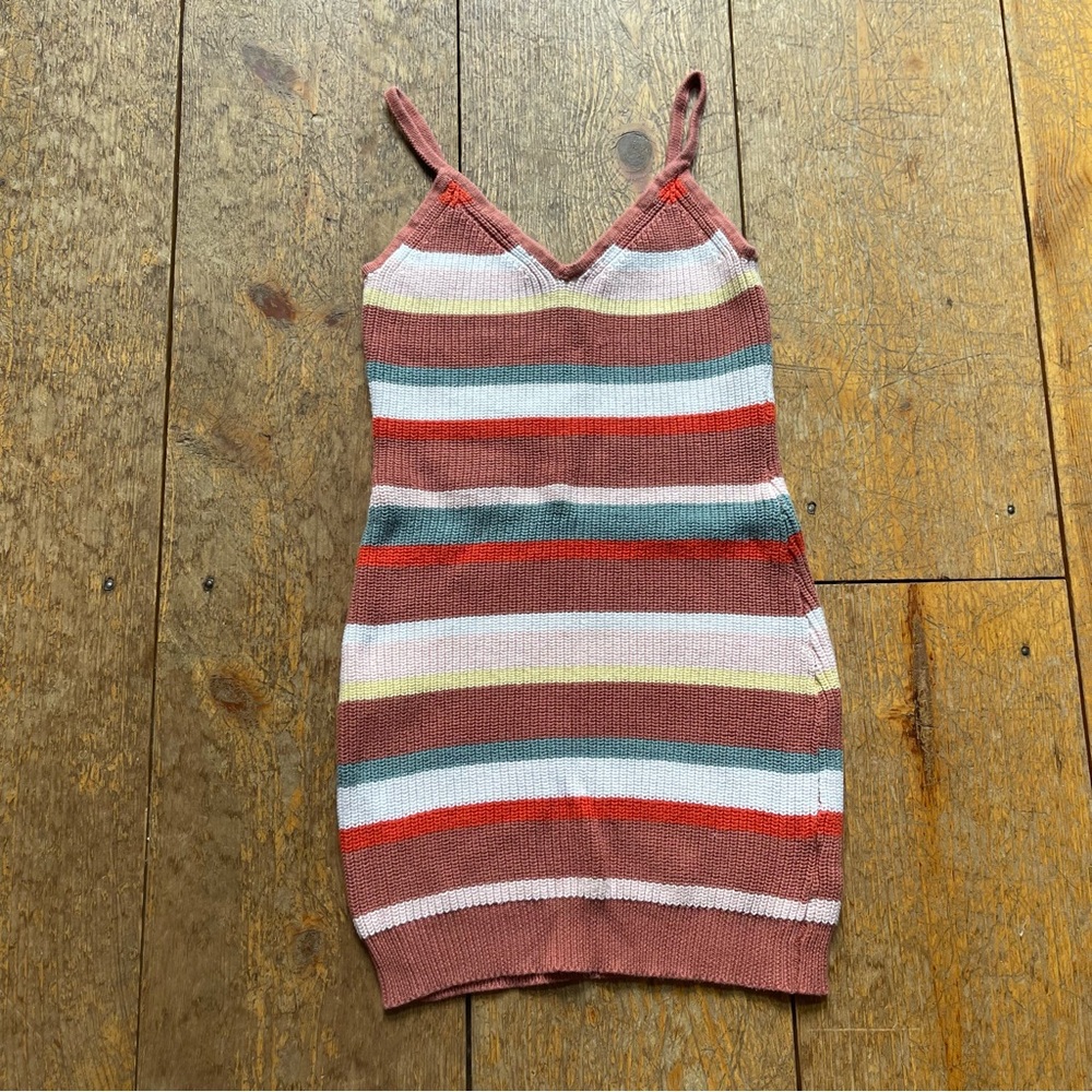 Lush Multicolor Knit Mini Dress size Small